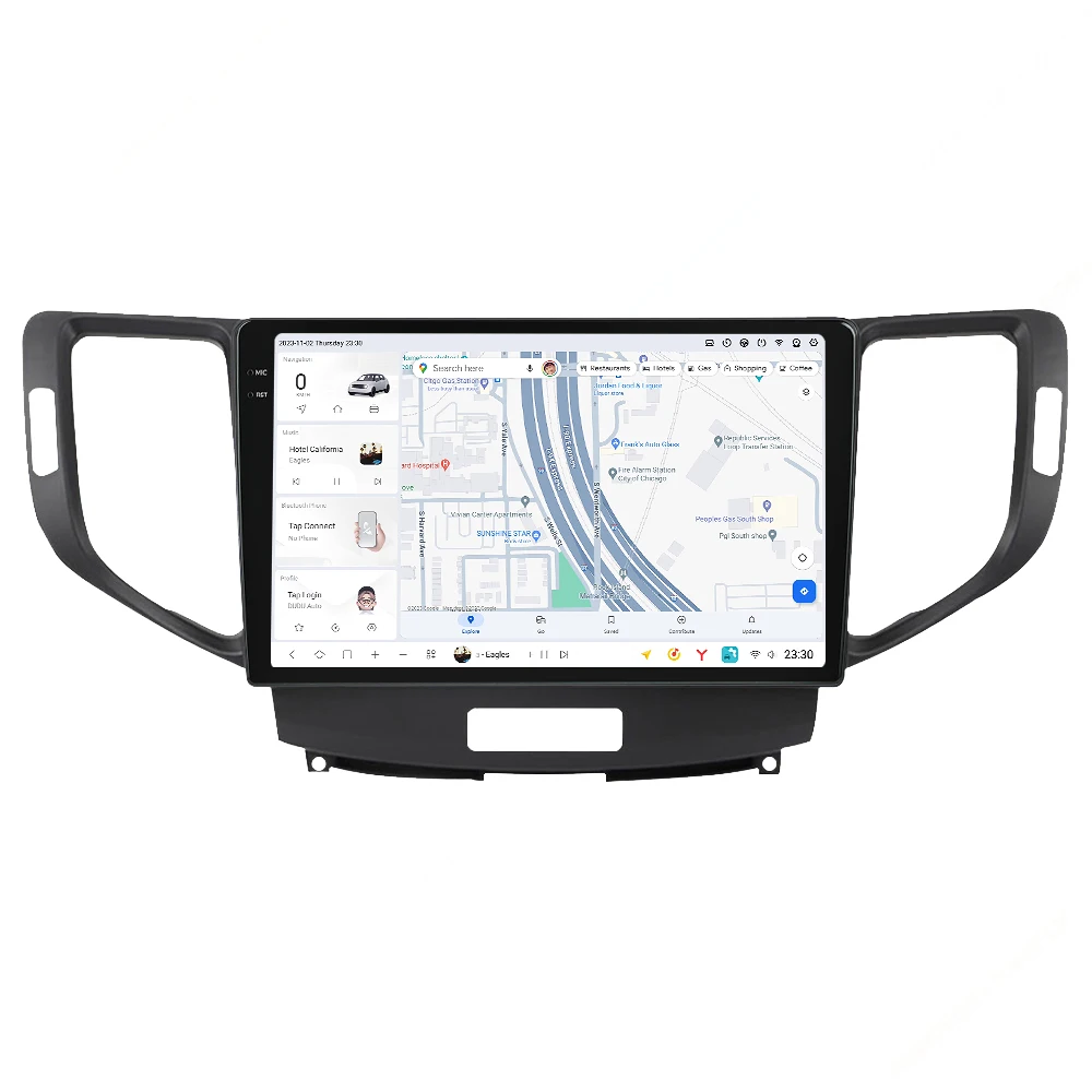 DUDUAUUTO Android 13 Автомобильное радио Honda Accorder 8 2007 - 2012 Мультимедийный видеоплеер