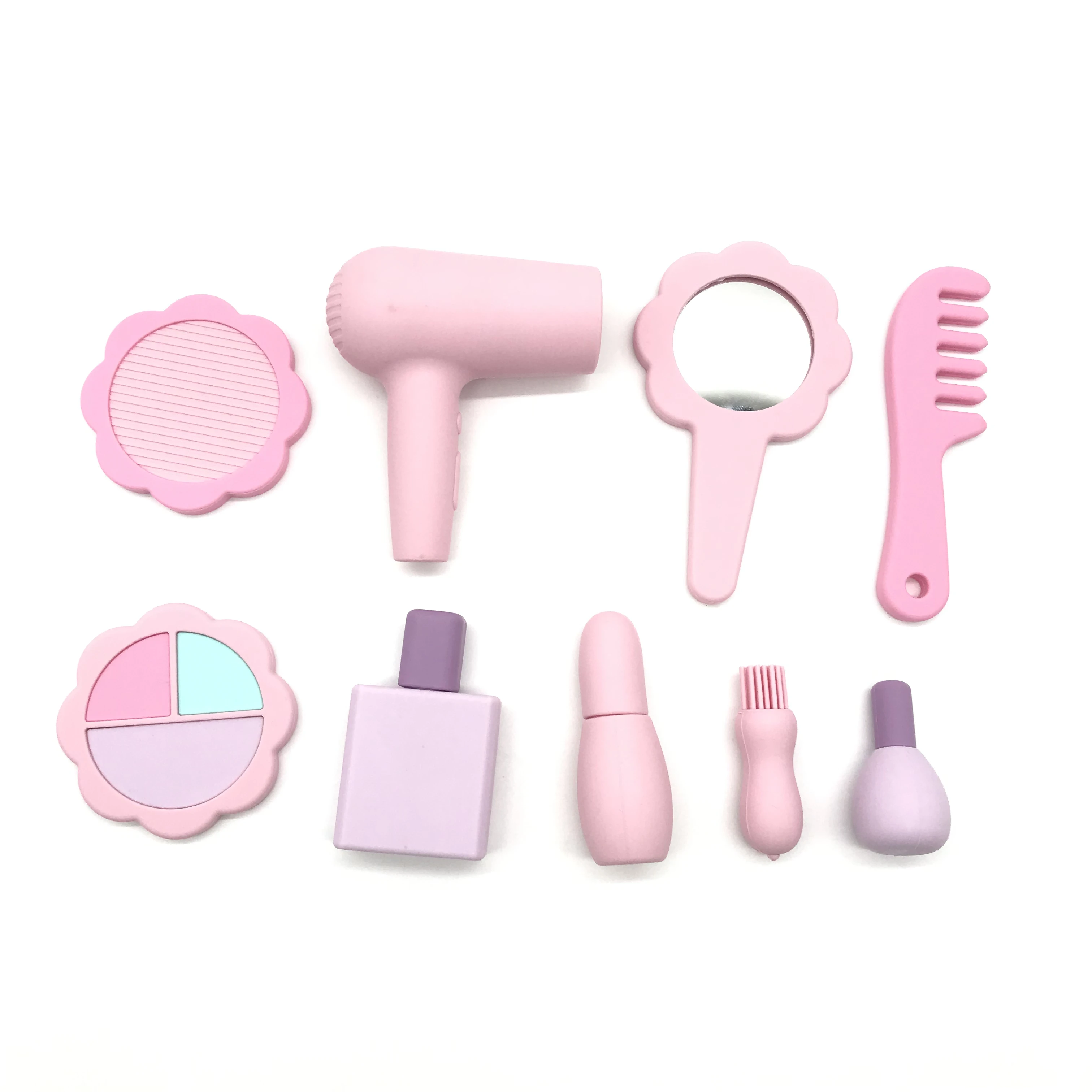 Hot Selling Kids 9PC Dummy Makeup Kits, Washable Toddler Pretend Dressing Playing Set Accessories, Best Party Favors Toys