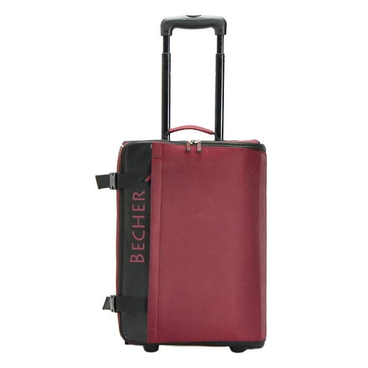 soft fabric eva material nylon suitcase trolley case mini luggage with fashion