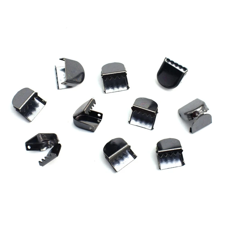 High-quality belt tail tip brass belt accessories toothed clothing metal tail clip