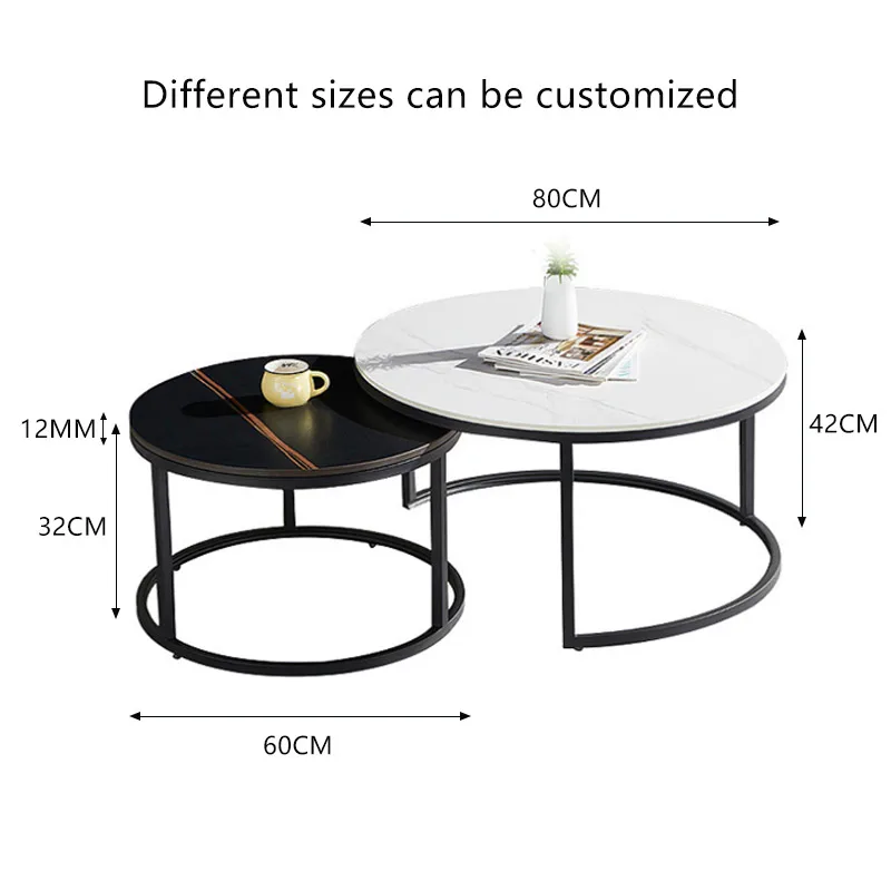 Роскошные круглые журнальные столики в скандинавском стиле оптом мебель мраморный металлический современный