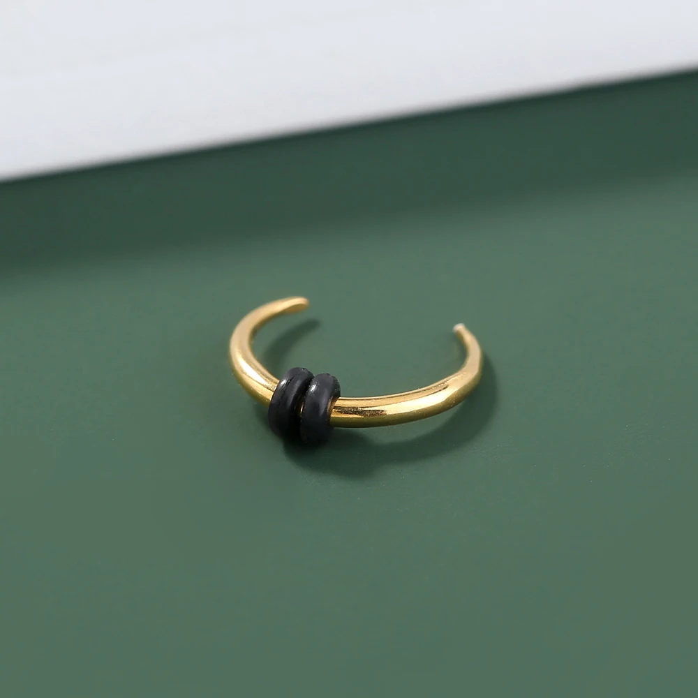 Personality Exaggeration Gold C Shape Body Piercing Jewelry Fashion Hip hop Nose Ring Body Jewelry