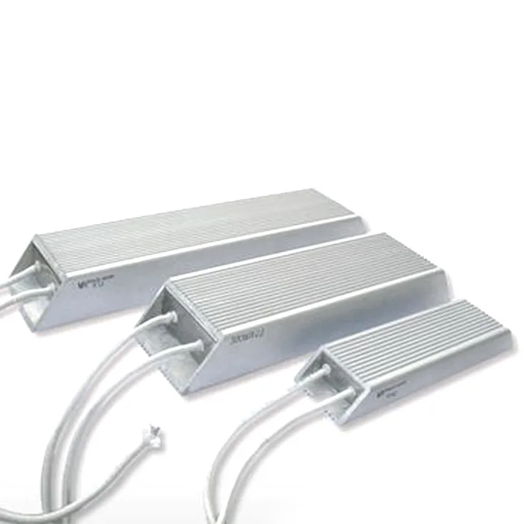 Power load Aluminum Housed wirewound braking resistor small size Aluminum Crust High Power wire wound Aluminum 100W