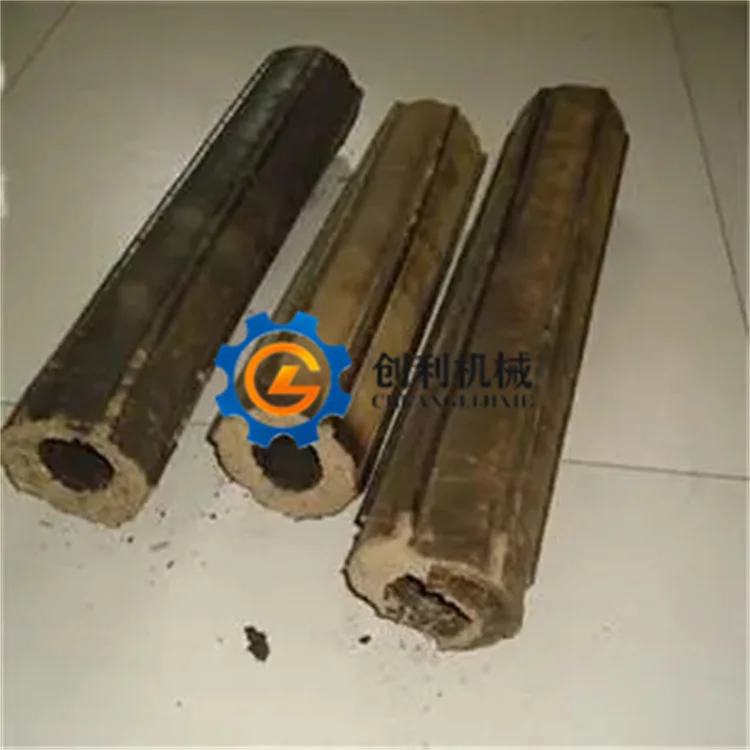 Compressed Bamboo Wood Sawdust Leaves Block Charcoal Making Recycling Machine