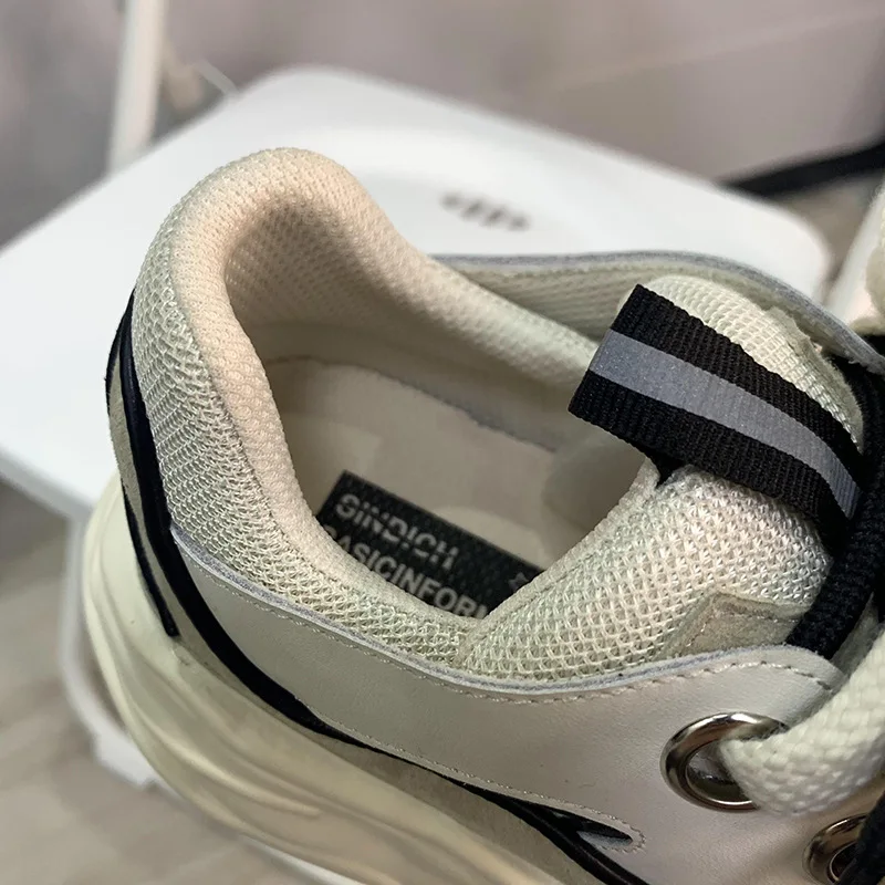 Кожаная Удобная дышащая модная дизайнерская женская повседневная обувь в современном стиле