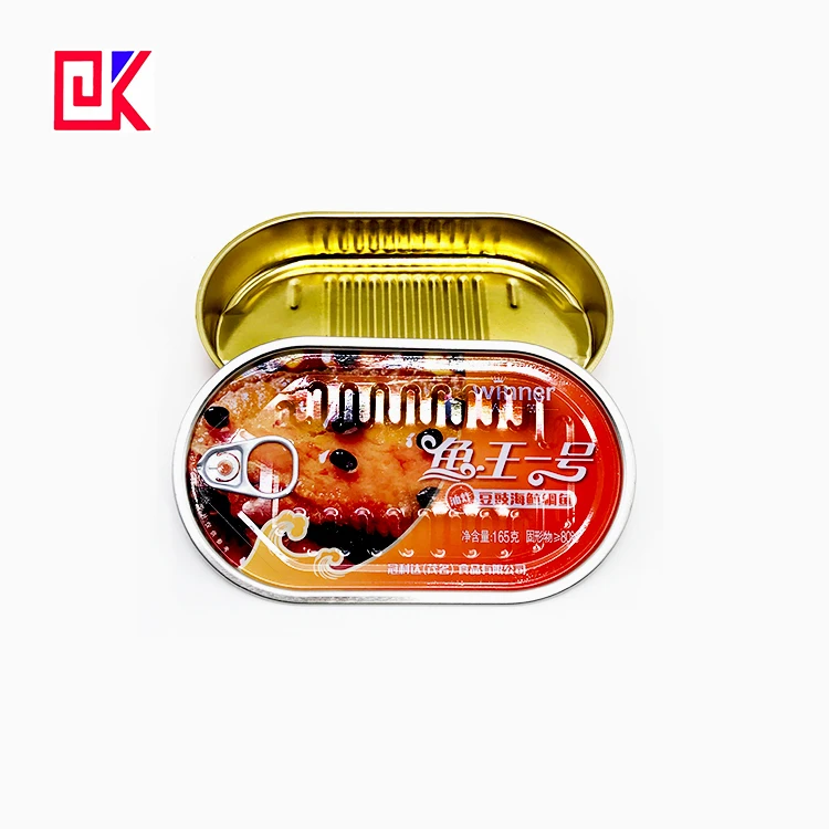 oval shape tuna fish can printing box for food  beef tomato paste can