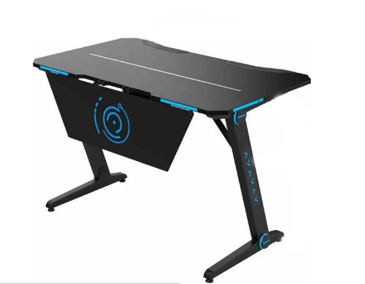 Orizeal Red Splicing Desktop Gaming Desk Computer Laptop Desk