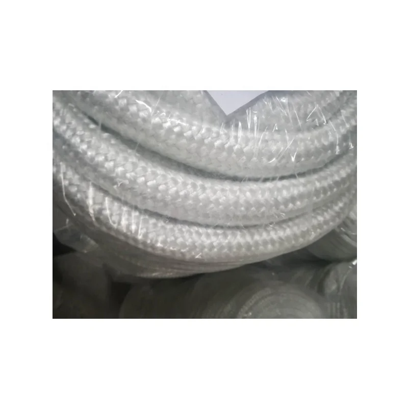 High Quality Affordable Thermal Insulation Fiberglass Rope White Knitted Glass Fiber Rope