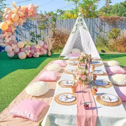 Dining Solid Party Wooden Birthday Modern Camping Slab LUXURY Event Garden Wedding Picnic Table