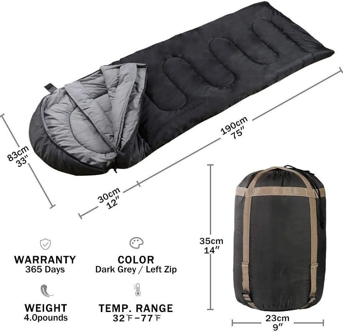 Cotton Down Super Light Sleeping Bag Attachment Adult Portable Human Shape Camping Sleeping Bag