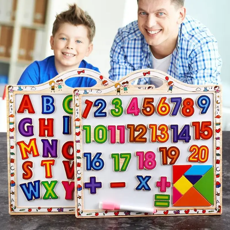 Education Baby Colorful Toy Alphabet Letters And Numbers Custom Magnetic Alphabet Fridge Letters