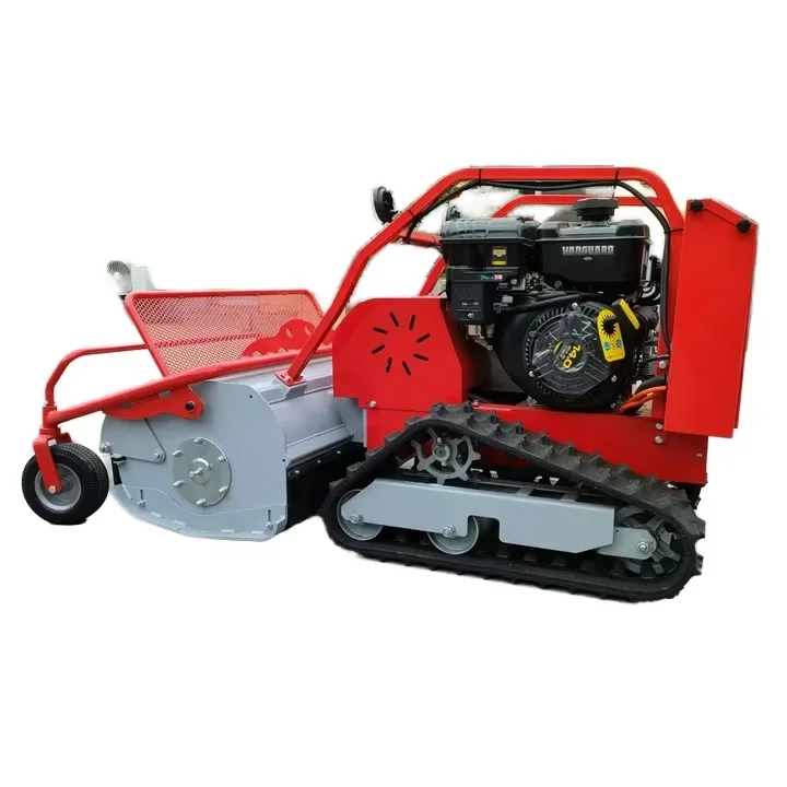 760mm Gasoline Flail Grass Cutter Tractor Farm Robotic Remote Control Electric Lawn Mower with 420cc Engine Displacement