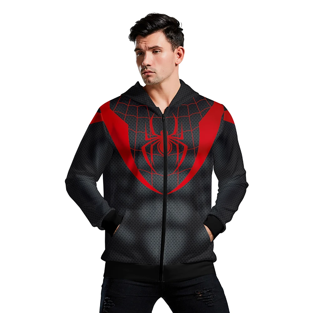 
Custom Spandex / Polyester Male Oversized Jumper Zipper Up long sleeve Hoodies mens zip up Tracksuit 