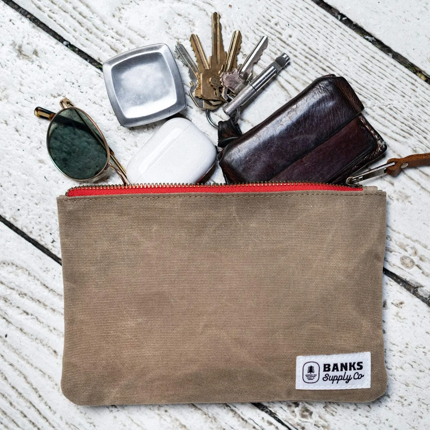 Водонепроницаемый держатель для хранения, органайзер для аксессуаров, вощеная Холщовая Сумка На Молнии