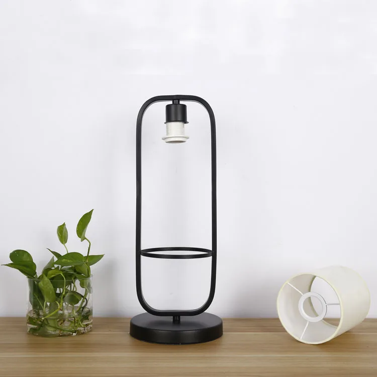 Water Planting Hanging Hydroponic Table Lamp Decor Creative Iron Bracket Art LED Green Plant Table Light