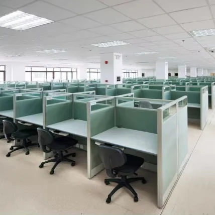 2024 new design Office Workstation Sectional panel Partition Custom glass or panel divider staff workstation desk