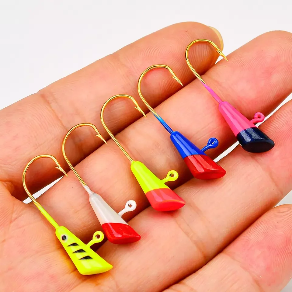Ice Fishing Jigs Kit Ice Fishing Lures for Walleye Perch Jigs Heads for Ice Fishing Tackle Panfish Crappie Jigs