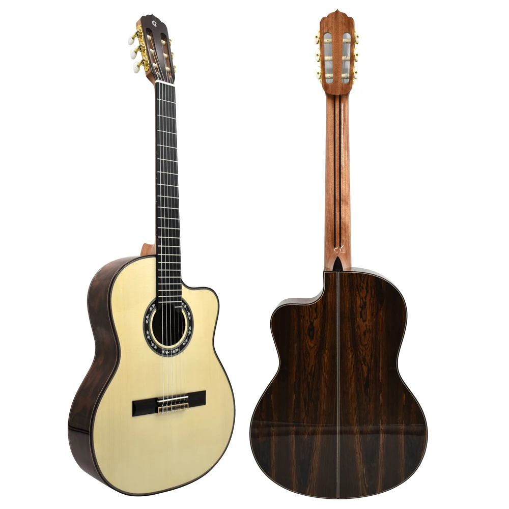 Handmade 4/4 Size Top Solid Classical Guitar For  Flamenco Guitar Custom guitar