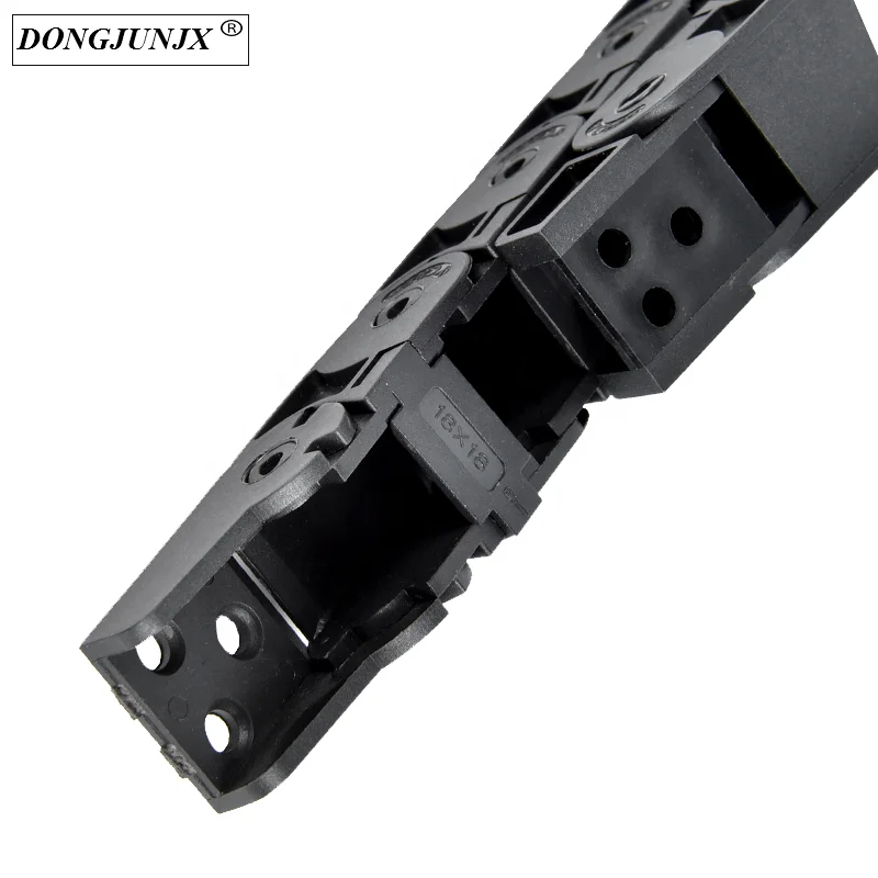 18*37 мм черная настраиваемая конструкция PA66 нейлоновая пластиковая кабельная носитель цепь для станка с ЧПУ.