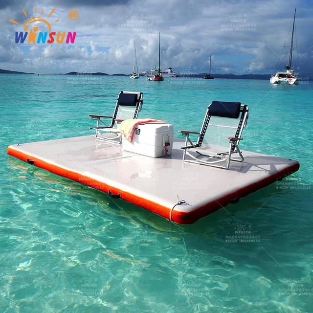 Inflatable Dock Deck Inflatable Floating Platform Drop Stitch Water Floating Air Pontoon Inflatable Deck Floating Dock
