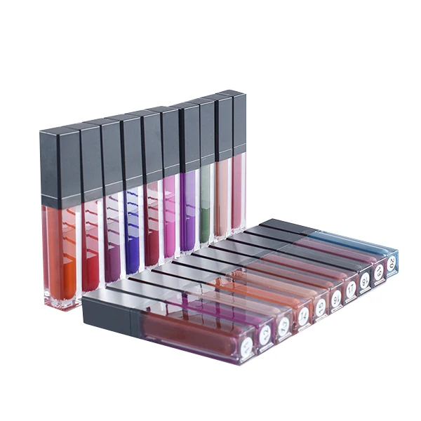 Wholesale Private Label Makeup OEM Custom Natural Multicolors Matte LipGloss liquid matte lip gloss