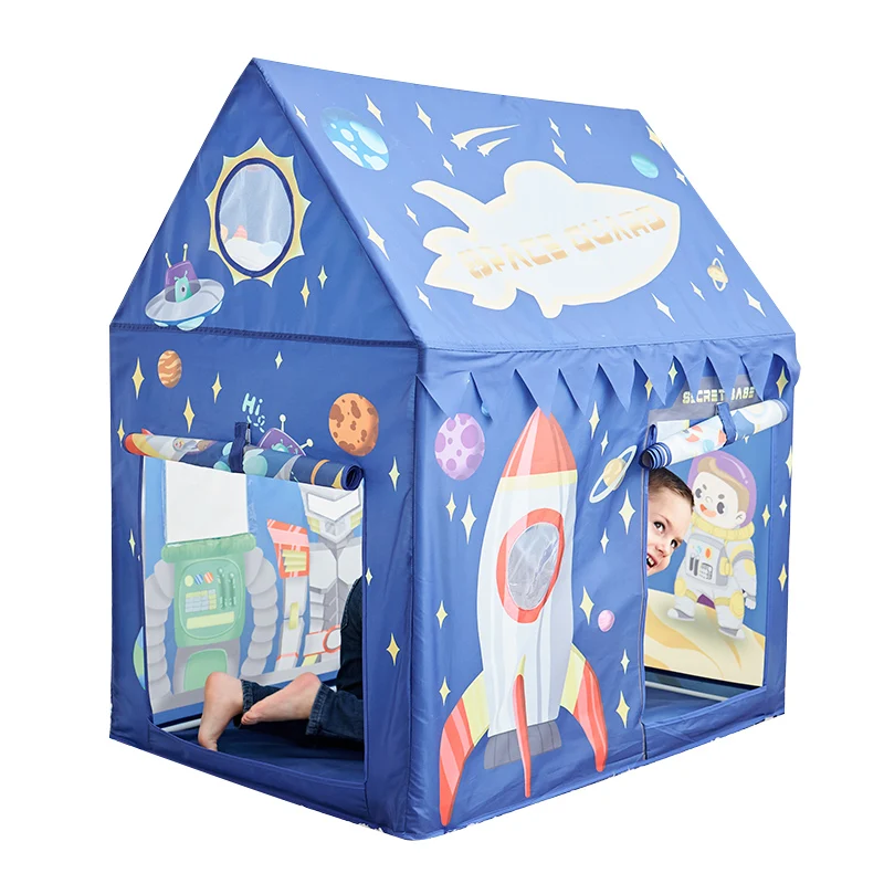 Universal Spaceship Pattern Princess Castle Play Tent Indoor Outdoor use with Carry Case