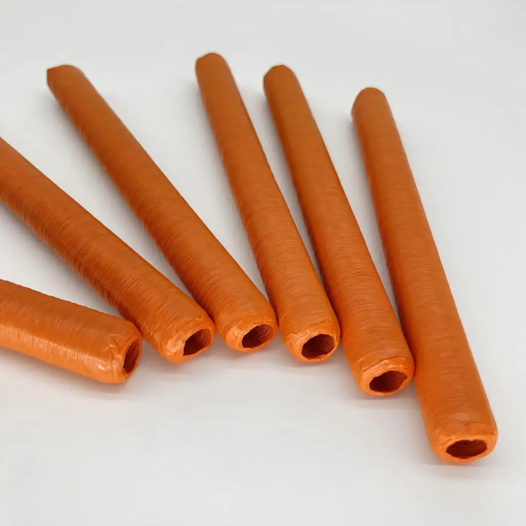 Salmon Color collagen casing from China can be used for frying/Cooking
