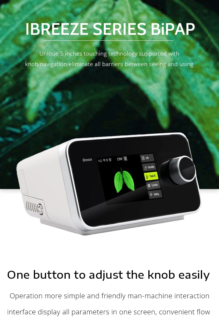 Дыхательный аппарат для домашнего использования CPAP OSA 3 уровня контроля давления 8 увлажнитель