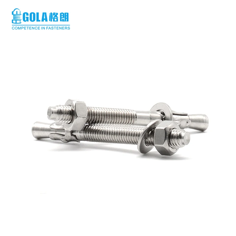 
Stainless steel m10 expansion wedge anchor bolt 
