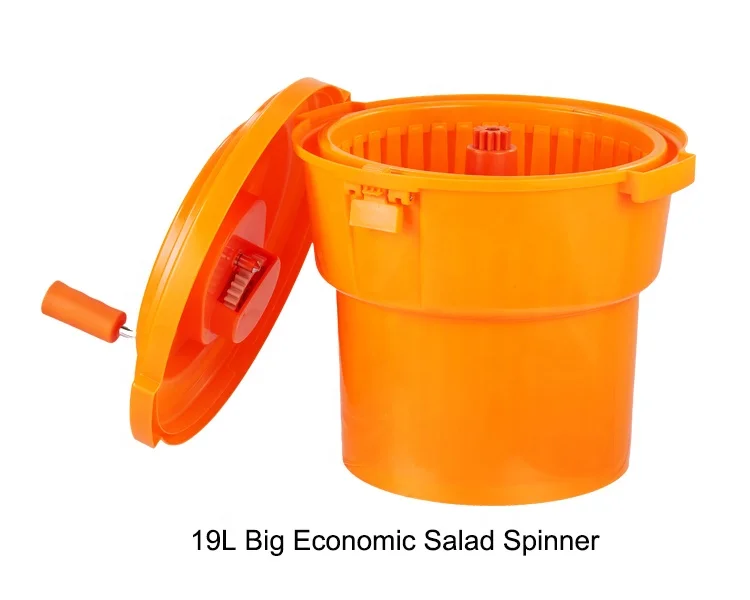 Jiwins plastic high quality salad spinner restaurant good grips large salad spinner commercial hotel spinner salad