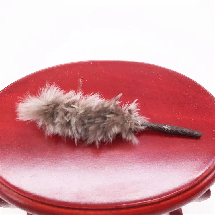 1:12 Mini Doll House Furniture Pocket Ornaments Feather Duster Play House Chicken Feather Brush Duster Broom