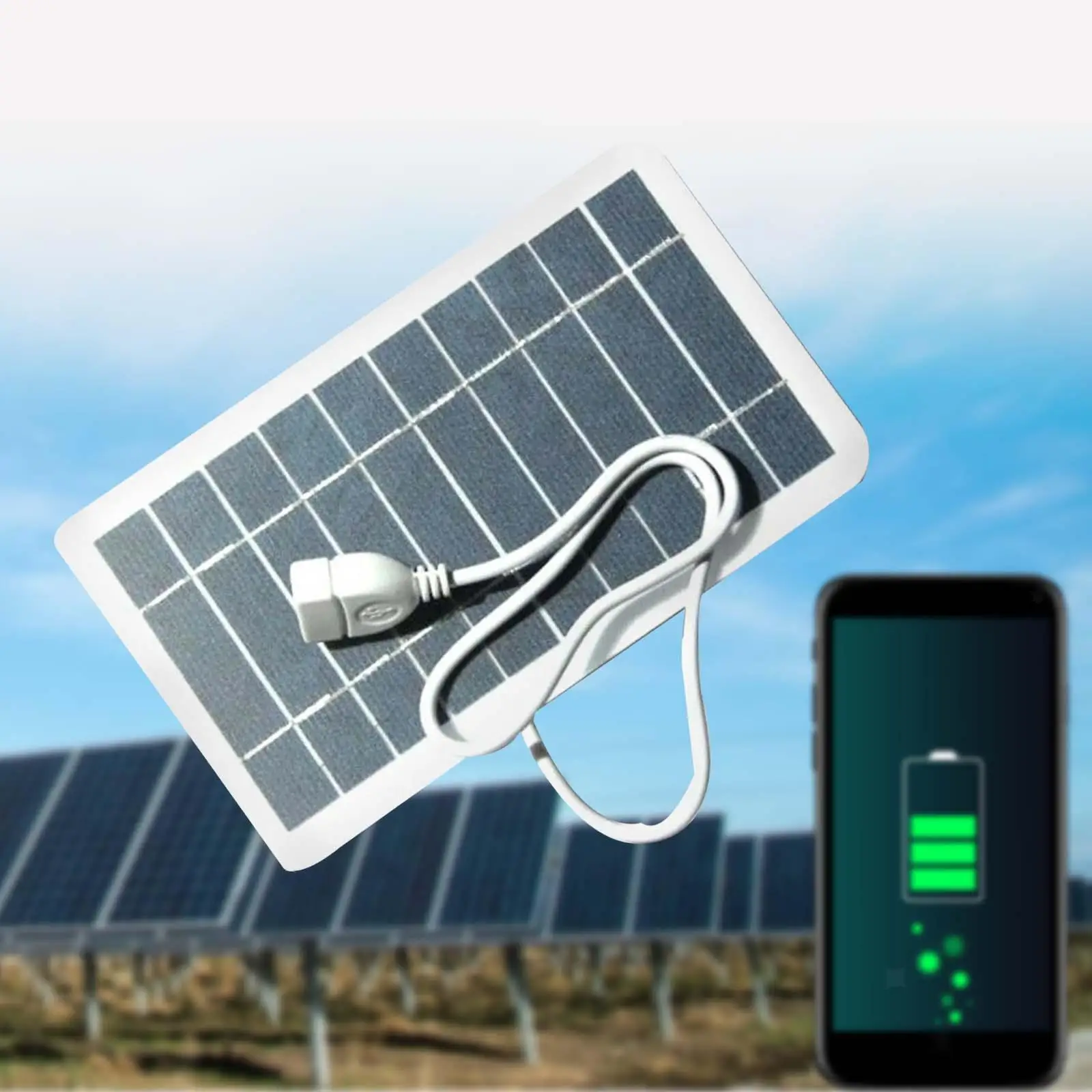 157*94MM Hot new products 2W5V solar cell rechargeable photovoltaic panel with USB output outdoor mobile phone mobile power