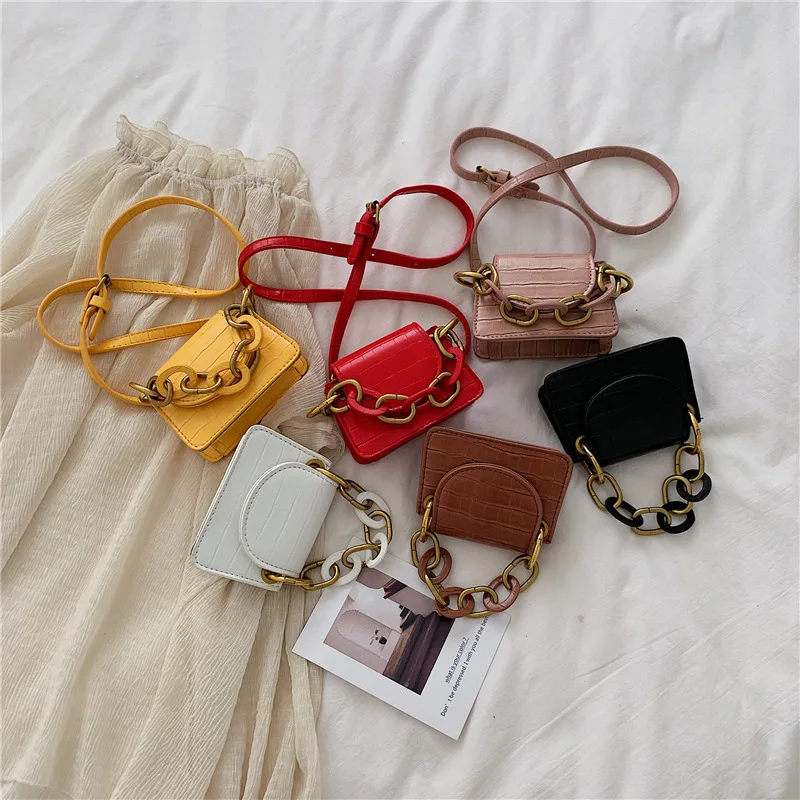 Summer Crocodile Pattern Women Purses Colorful Small Leather Handbags Mini Crossbody Shoulder Bags
