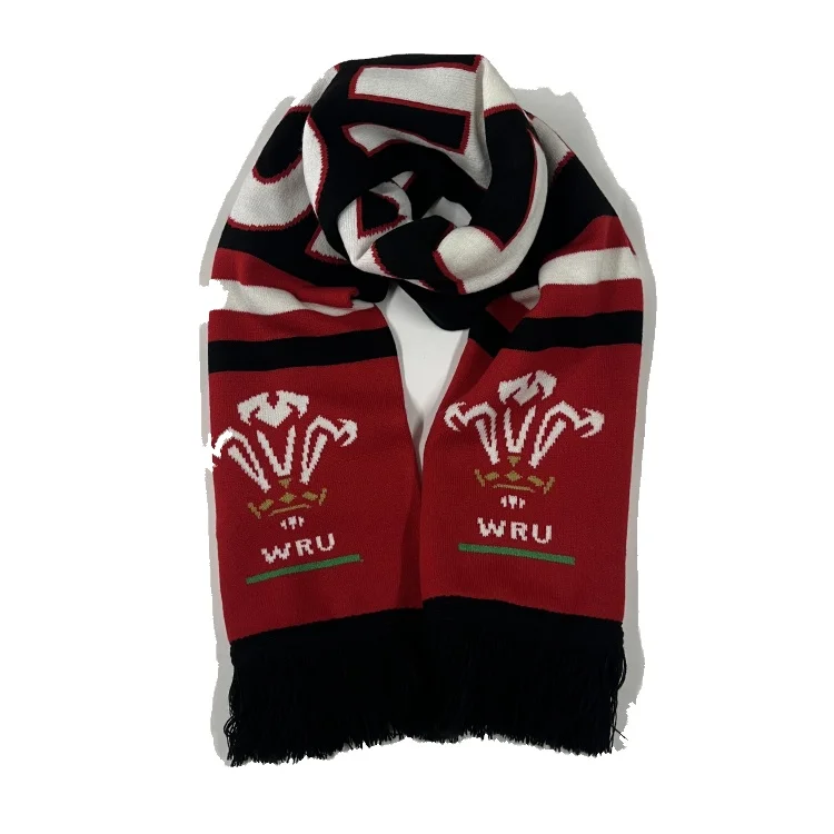 Индивидуальный дизайн 100% акриловый жаккардовый вязаный шарф сделано в