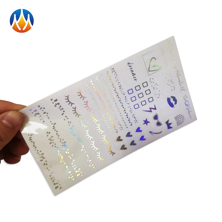 AUSTRALIA MARKET HOT SALE CUSTOM CLEAR PVC VINYL DIE CUT HOLOGRAPHIC STICKER