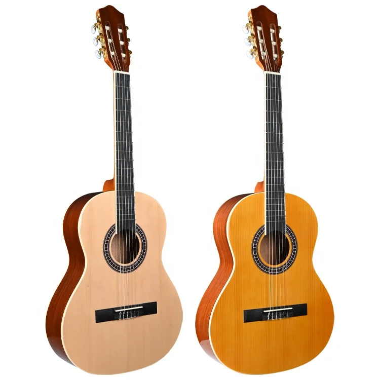 BH-36S Professional Handmade Classical Guitar 3/4 Size Western Red Cedar Sapele Wood for Beginners and Pros