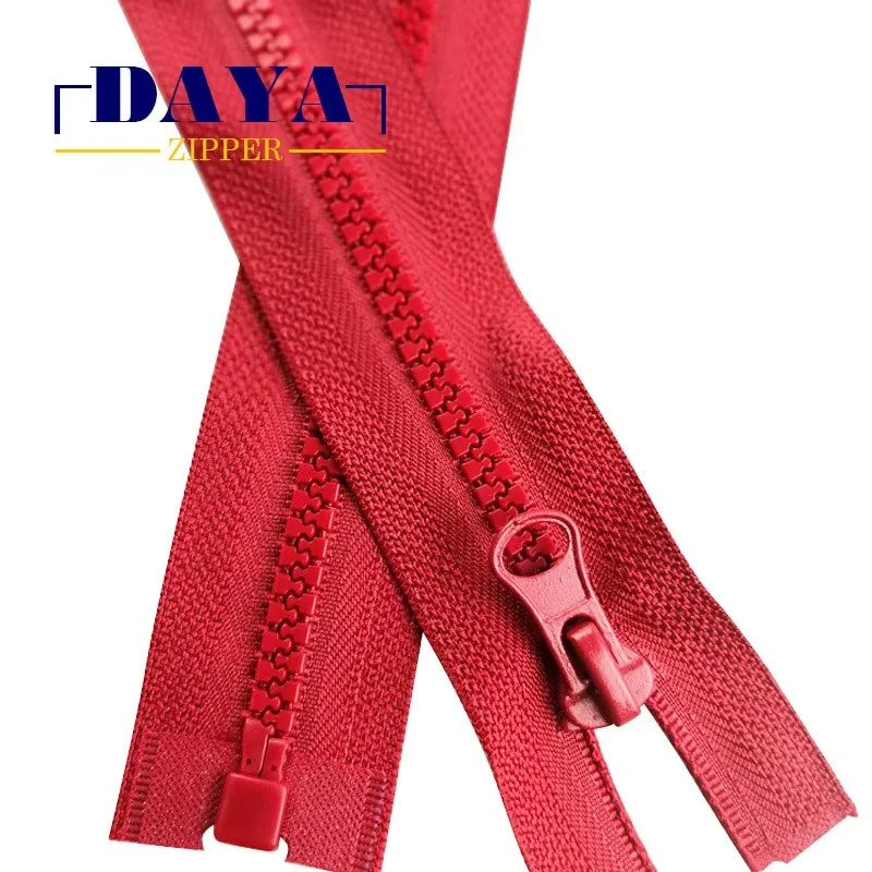 No.5 eco-friendly needle detector passed 100% new material OEM length  plastic abs zipper