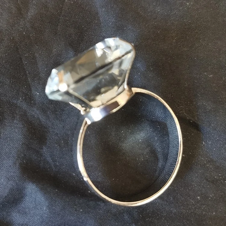 MH-9189 Хрустальное стекло ромбовидная Салфетка кольцо для свадебного украшения Хрустальное стеклянное кольцо для салфетки