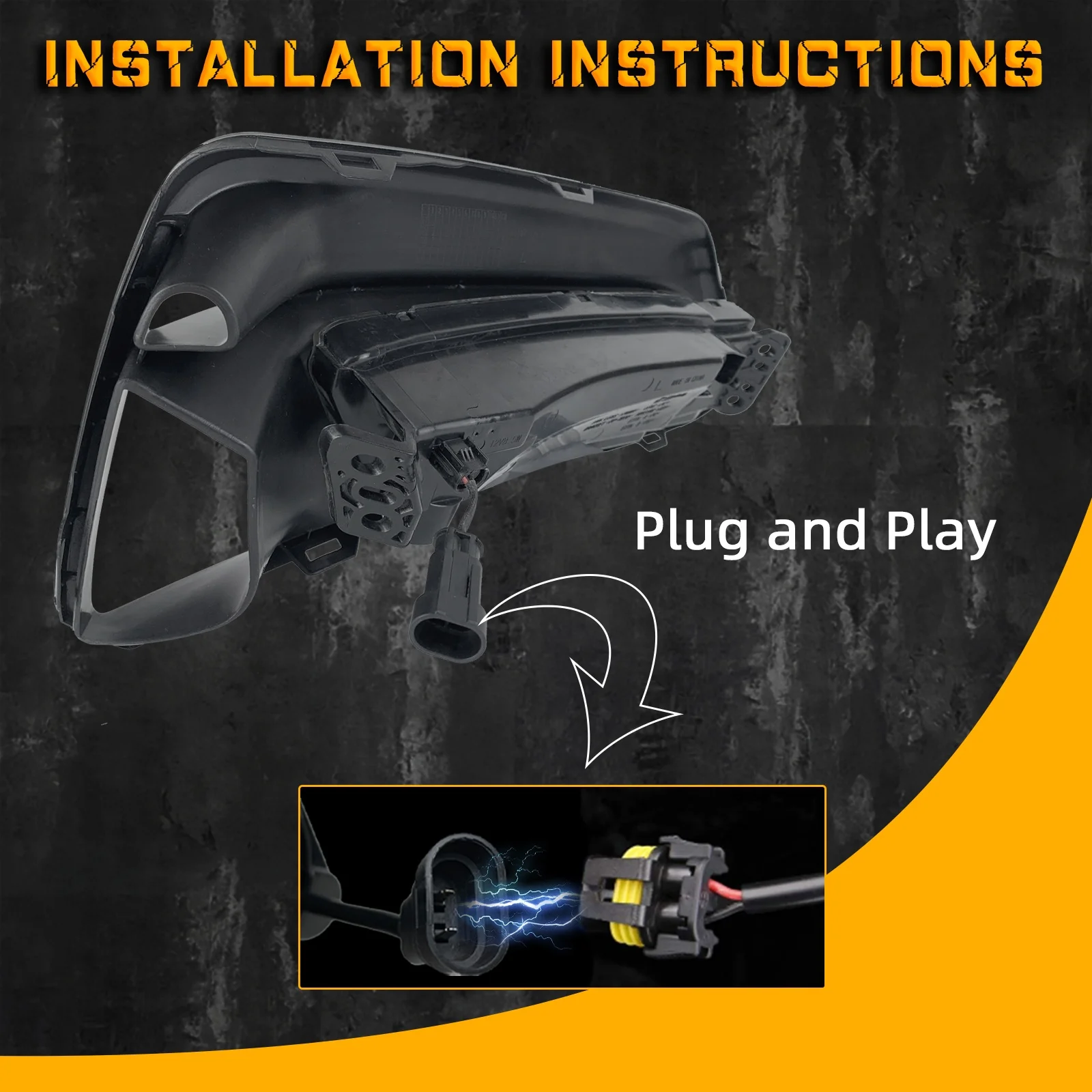 LED Fog Lights For Honda Accord 2016-2021 Driving Fog Lamp With Daytime Running Light