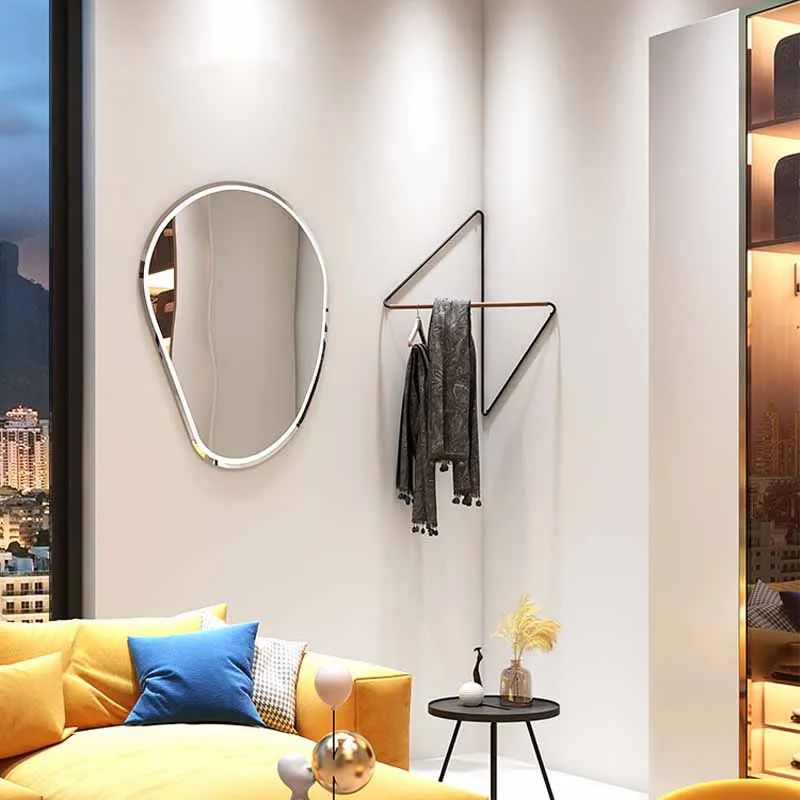 Corner Wooden Metal Wall Hanger High Quality Laundry Solution Fashion Design Space Saving Clothes Rack Wholesale