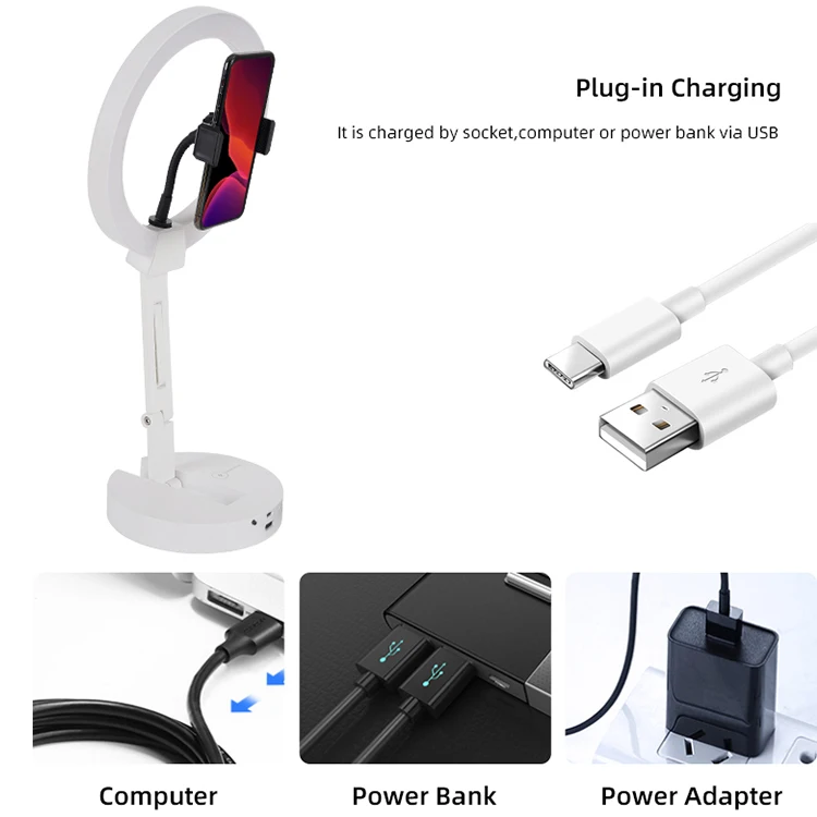 Hot Selling Ring Lamp With Wireless Charging Ring Lamp Beauty Lamp Self Photographing Lighting