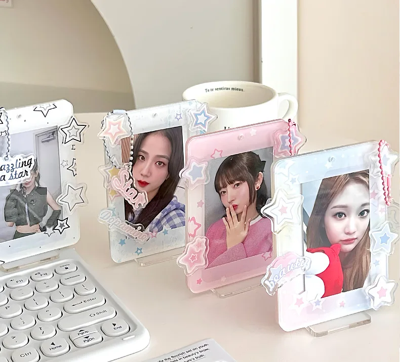 Factory Wholesale Custom UV Printed Photocard Holder Stars Photo Collect Kpop Acrylic Photo Card Holder