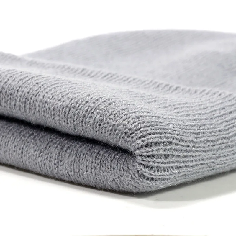 Q725 Women Men Beanies Female Girls Solid Color Beanie Warm Bonnet Casual Autumn Cap Custom Blank Knitted Plain Winter Hats