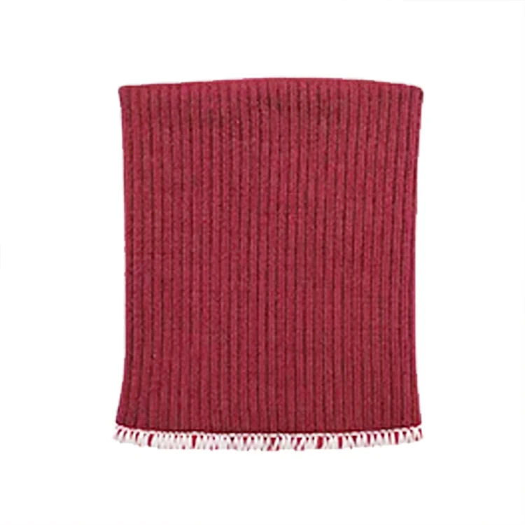 Seamless cuff ribbed cylindrical polyester cuffs clothing knitted threaded fabric clothes trousers leg fabric accessories
