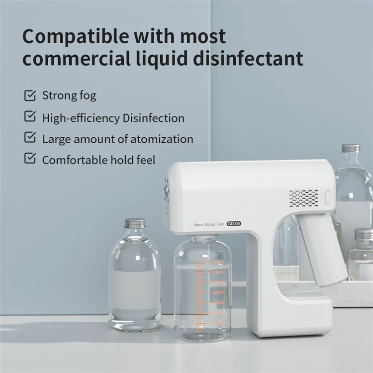 Professional Supplier electrostatic Disinfect Nano Portable Disinfecting Disinfectants ion spray