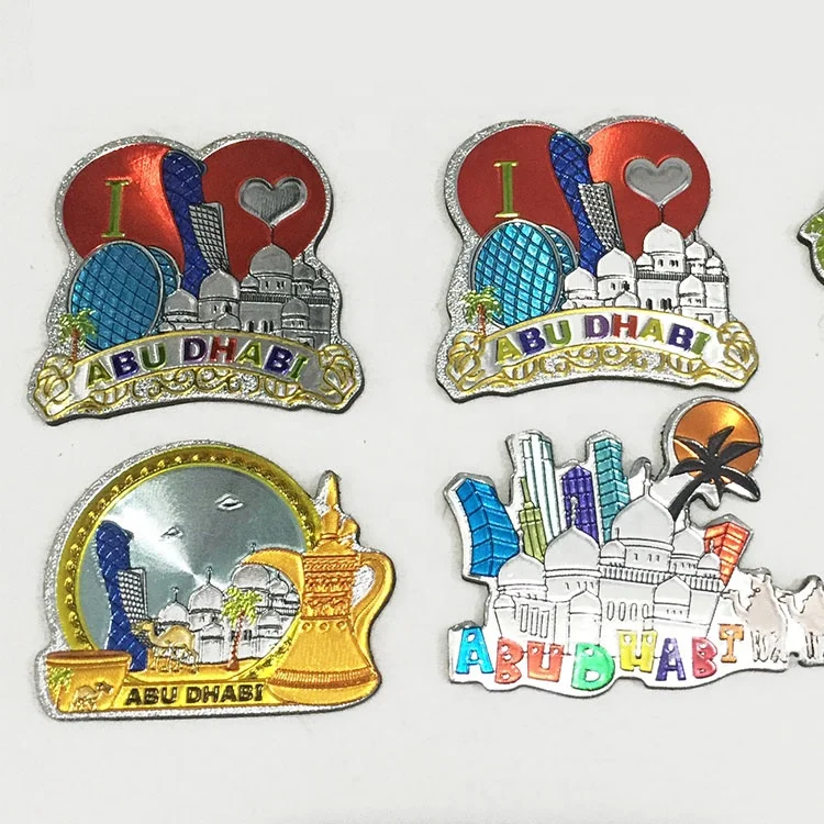 Metal Foil Fridge Magnet Price Customised Travel Promotional Souvenir Magnets for Fridge