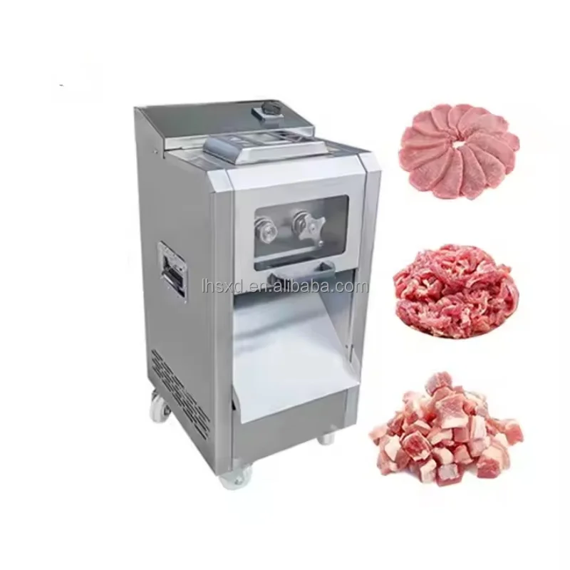 Factory Wholesale Price Stainless Steel Commercial Restaurant Electric Fresh Meat Slicer Slicing Cutting Machine