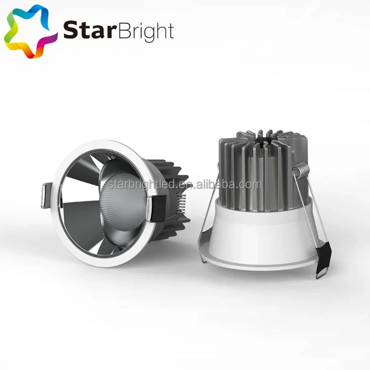 dimmable led ceiling light lamp downlight fixtures led cob led downlight down light gold reflector with best price