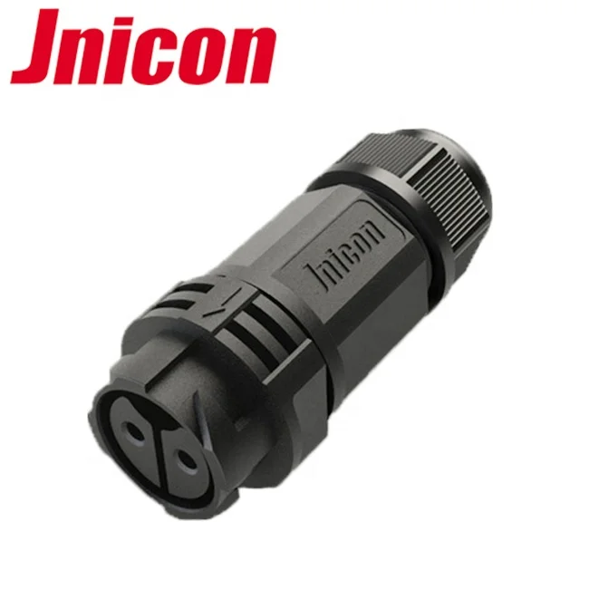 50A male 2pin connector plug M25 power waterproof wall connector