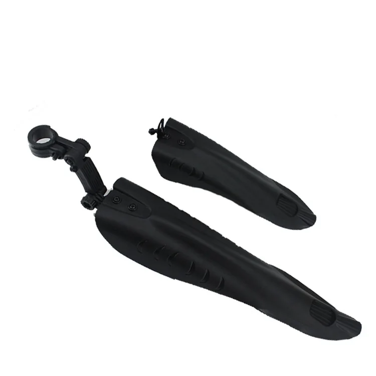 Black Plastic BMX Mountain Bike Fenders with Waterproof Fish-Tail Wing Type Gearbox Mud Tile Cover